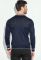 Джемпер чоловічий з орнаментом по обідку вирізу та манжета 50PD355 (темно-синій)
