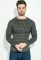 Джемпер чоловічий в'язаний 267F026 (сірий/графітовий)