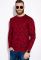 Джемпер в стиле Casual 129P4026 (бордовый/синий)