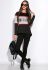 Джемпер женский 120PK1568 (черный/серый)