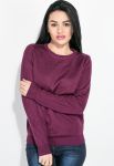 Джемпер жіночий базовий однотонний 434K008 (фіолетовий)