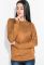 Джемпер женский базовый однотонный 434K008 (горчичный)