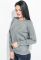 Джемпер женский базовый однотонный 434K008 (серый)