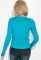 Джемпер женский декорированный бусенками на груди 81PD1209 (бирюзовый)