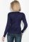 Джемпер жіночий декорований змійкою на грудях 81PD967 (темно-синій)