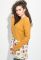 Джемпер женский двухфактурный с принтованным низом 64PD232 (желтый)