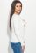 Джемпер женский однотонный с надписью 491F004 (молочный)