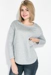 Джемпер жіночий з кишенею 787K006 (сірий/меланжевий)