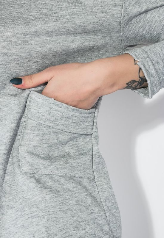Джемпер жіночий з кишенею 787K006 (сірий/меланжевий)