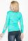 Джемпер жіночий з мереживом на рукаві 81PD306 (ментол)