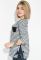 Джемпер женский с пайетками на кармане 81PD2009 (полоска)