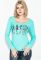 Джемпер жіночий з принтом 81PD188 (ментоловий)