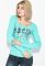 Джемпер жіночий з принтом 81PD188 (ментоловий)