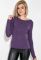 Джемпер жіночий зі вставками на рукавах 79PD5536 (фіолетовий)