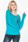 Джемпер жіночий зі стрзами 81PD9394 (бірюзовий)