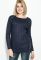 Джемпер подовжений жіночий 135V002 (темно-синій)