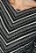 Джемпер женский в полоску приталенный 68PD103 (черный/серый)