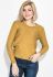 Джемпер жіночий в'язаний класичний 124V001 (гірчичний)
