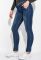 Джинси жіночі базові 155V001 (синій)