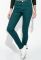 Джинсы женские однотонные утепленные 328V001 (зеленый)