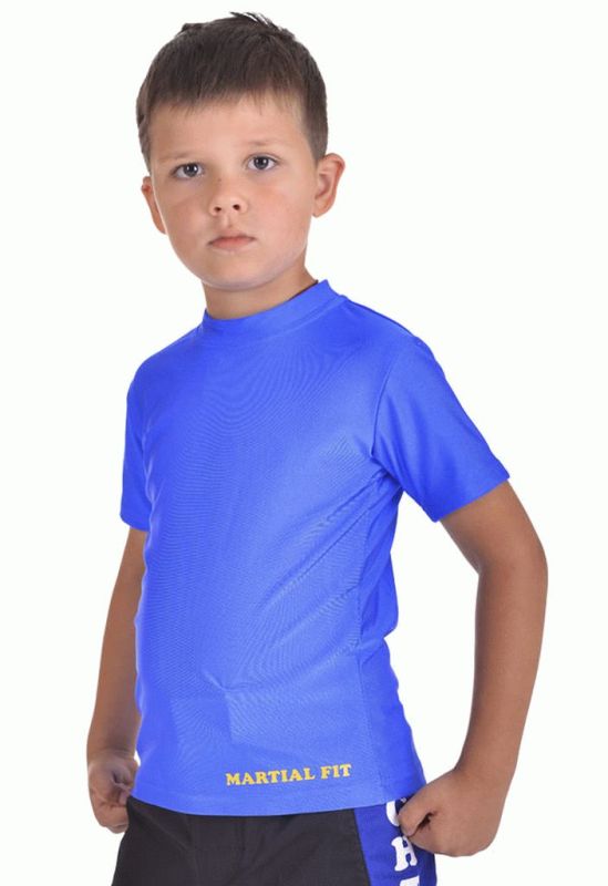 Футболка компрессионная Berserk Martial Fit Kids blue (синий)