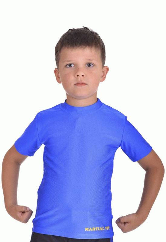 Футболка компрессионная Berserk Martial Fit Kids blue (синий)