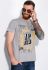 Футболка мужская из хлопка 148P113-6 (серый/меланжевый)