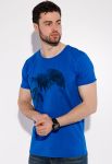 Футболка мужская принтованная 516F075-3 (индиго)