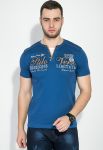 Футболка мужская с иммитацией двойки 81P02034 (синий)