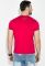 Футболка мужская с принтом на груди 81P0120 (малиновый)
