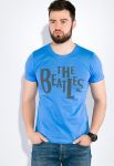Футболка мужская The Beatles 516F346 (голубой)