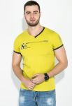 Футболка мужская в стиле Casual 81P0110 (горчичный)