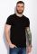 Футболка однотонная 134P004 (черный)