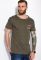 Футболка с круглым вырезом 134P003-3 (хаки)