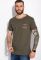 Футболка с круглым вырезом 134P003-3 (хаки)