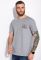 Футболка с круглым вырезом 134P003-3 (серый/меланжевый)
