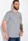 Футболка с круглым вырезом 134P003-3 (серый/меланжевый)