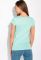 Футболка з написами на грудях 147P016-2 (м'ятний)