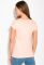 Футболка з написами на грудях 147P016-2 (персиковий)