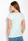 Футболка с надписями на груди 147P016-2 (светло-бирюзовый)