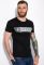 Футболка с надписью 134P002-5 (черный)