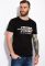 Футболка з написом 134P003-10 (чорний)