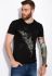 Футболка с принтом 134P002-4 (черный)