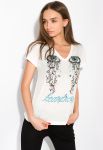 Футболка з принтом Очі 148P048 (молочний)