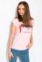 Футболка с принтом на груди 147P016-3 (розовый)