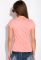 Футболка з принтом на грудях 148P333 (світло-кораловий)