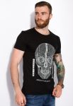 Футболка с принтом Череп 134P002-2 (черный)