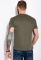 Футболка с текстовым принтом 134P002-10 (хаки)