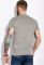 Футболка з текстовим принтом 134P002-10 (сірий/меланжевий)