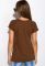 Футболка жіноча 230F036 (коричневий/меланжевий)